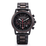 DODO DEER Multifunction Metal Wood Watch For Men's Anniversary gift