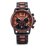 DODO DEER Multifunction Metal Wood Watch For Men's Anniversary gift