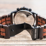 DODO DEER Rose Zebra Wood Watches with Luminous Hand