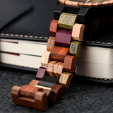 Colorful wood calendar watch stay fine watch for men and women