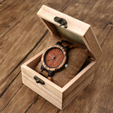 Lovers Gift wooden couples wristwatch with  Week display