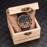 DODO DEER Rose Zebra Wood Watches with Luminous Hand