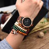 Factory Wholesale handmade black wooden watch