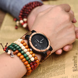 Factory Wholesale handmade black wooden watch