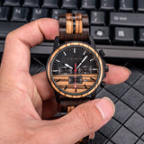 DODO DEER Rose Zebra Wood Watches with Luminous Hand