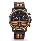 DODO DEER Rose Zebra Wood Watches with Luminous Hand