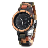 Factory Wholesale handmade black wooden watch