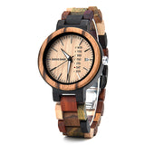 Colorful wood calendar watch stay fine watch for men and women