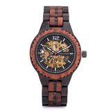 Luxury Lover's Wooden custom logo Automatic watches for couples