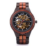 Luxury Lover's Wooden custom logo Automatic watches for couples