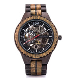 DODO DEER Automatic Wristwatch Luminous Wood Wacth for Men