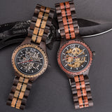 DODO DEER Automatic Wristwatch Luminous Wood Wacth for Men