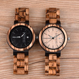 DODO DEER Classic Wooden Watch with Date Display