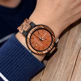 DODO DEER Classic Wooden Watch with Date Display