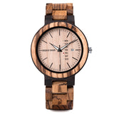 DODO DEER Classic Wooden Watch with Date Display