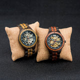 DODO DEER Automatic Wristwatch Luminous Wood Wacth for Men