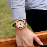 DODO DEER Rubber Silicone Strap Wood Watch OEM Quartz Watches