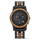 Multifunction Stop Watch Dropshipping Men's Wood Watch