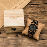 Multifunction Stop Watch Dropshipping Men's Wood Watch