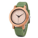 DODO DEER Rubber Silicone Strap Wood Watch OEM Quartz Watches