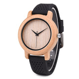 DODO DEER Rubber Silicone Strap Wood Watch OEM Quartz Watches