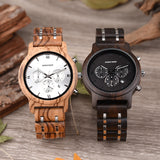 DODO DEER Luxury Men Chronograph Wood Watch