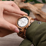 DODO DEER Luxury Men Chronograph Wood Watch