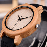 DODO DEER Rubber Silicone Strap Wood Watch OEM Quartz Watches