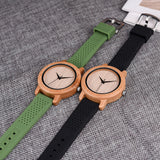 DODO DEER Rubber Silicone Strap Wood Watch OEM Quartz Watches